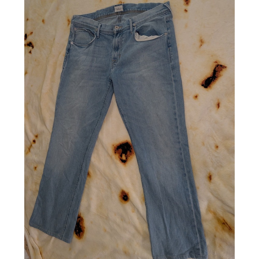 Hudson Clifton 5 Pkt Bootcut Jeans Light Wash Blue Denim Size 36 M135ZDBP